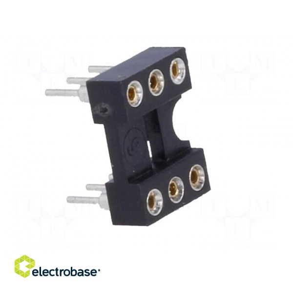 Socket: DIP | PIN: 6 | Pitch: 2.54mm | precision | THT | gold-plated | 1A image 8