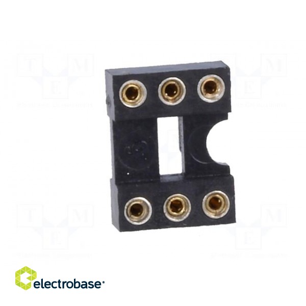 Socket: DIP | PIN: 6 | Pitch: 2.54mm | precision | THT | gold-plated | 1A фото 9