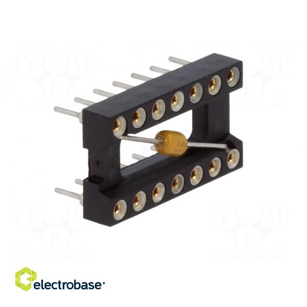 Socket: DIP | PIN: 14 | Pitch: 2.54mm | precision | THT | gold-plated image 8