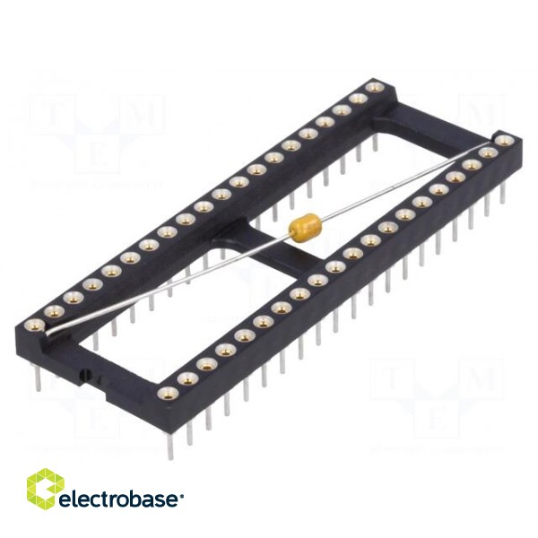 Socket: integrated circuits | DIP40 | Pitch: 2.54mm | precision | THT image 1