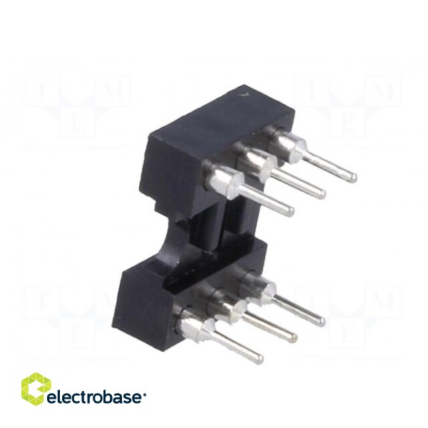 Socket: integrated circuits | DIP6 | Pitch: 2.54mm | precision | THT image 4