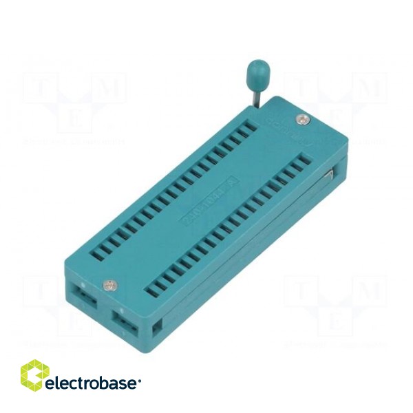 Socket: integrated circuits | ZIF | DIP40 | 15.24mm | THT | demountable image 1