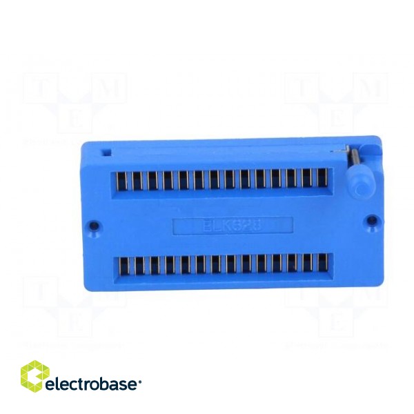 Socket: DIP | ZIF | PIN: 28 | 15.24mm | demountable | -25÷70°C | THT | 50VDC image 3