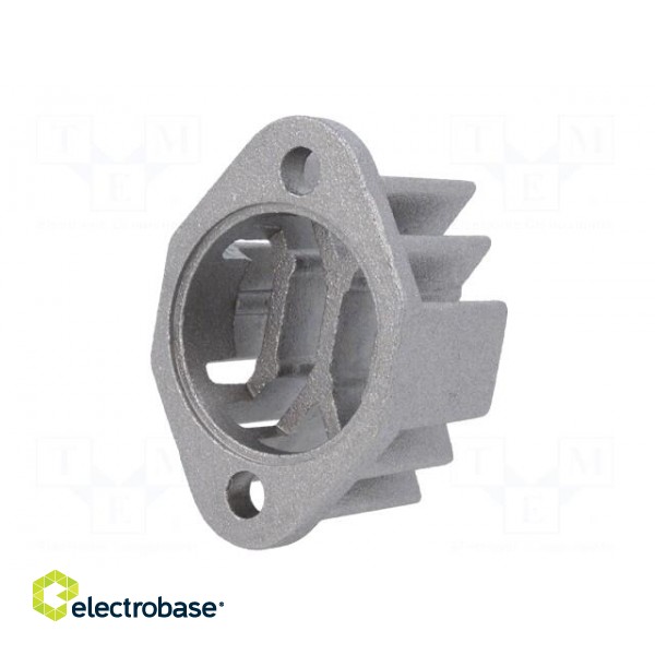 Heatsink: cast | grilled | TO3 | natural | L: 40mm | W: 27mm | H: 19.1mm image 6