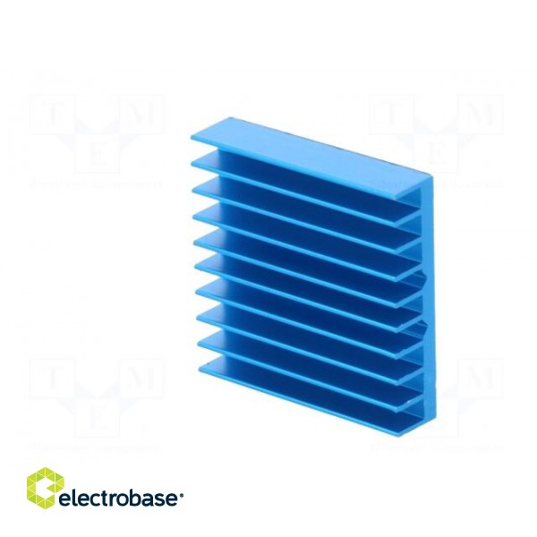 Heatsink: extruded | grilled | BGA | blue | L: 31mm | W: 31mm | H: 7.5mm image 4