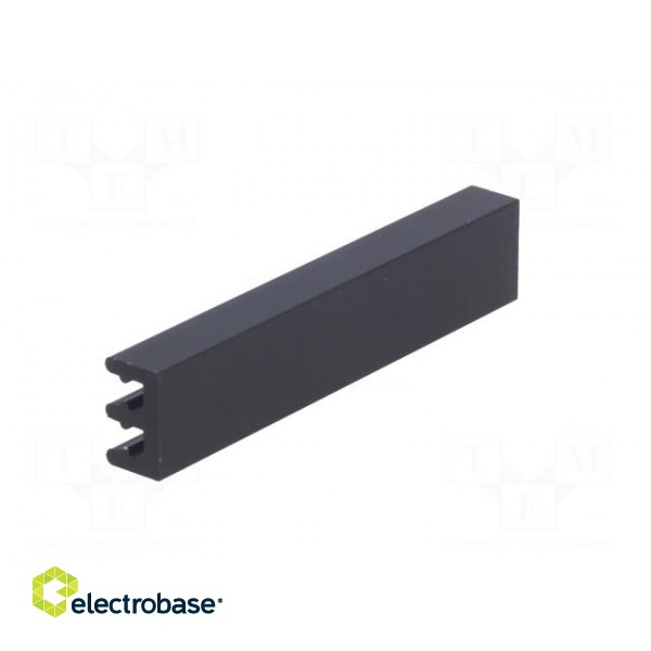 Heatsink: extruded | grilled | black | L: 50mm | W: 10mm | H: 6mm | anodized image 4