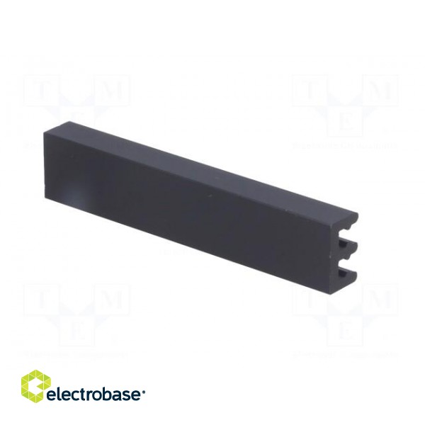 Heatsink: extruded | grilled | black | L: 50mm | W: 10mm | H: 6mm | anodized image 6