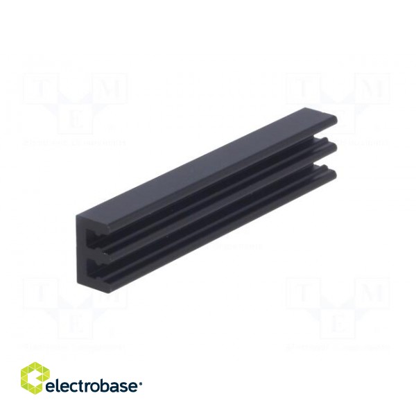 Heatsink: extruded | grilled | black | L: 50mm | W: 10mm | H: 6mm | anodized image 8