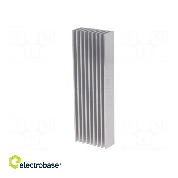 Heatsink: extruded | grilled | natural | L: 100mm | W: 33mm | H: 14mm | raw image 2