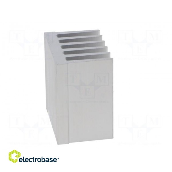 Heatsink: extruded | grilled | natural | L: 37.5mm | W: 36.8mm | H: 25mm фото 7