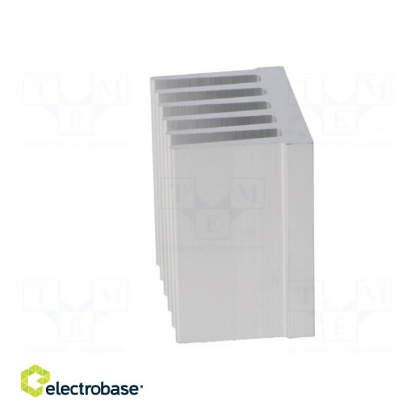 Heatsink: extruded | grilled | natural | L: 37.5mm | W: 36.8mm | H: 25mm фото 3