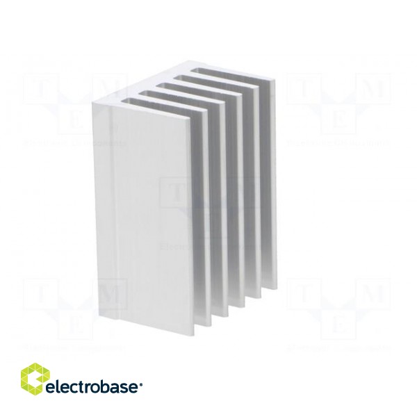 Heatsink: extruded | grilled | natural | L: 50mm | W: 36.8mm | H: 25mm image 8