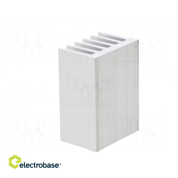 Heatsink: extruded | grilled | natural | L: 50mm | W: 36.8mm | H: 25mm image 4