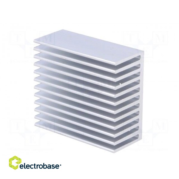 Heatsink: extruded | grilled | natural | L: 50mm | W: 45mm | H: 22mm | raw image 2