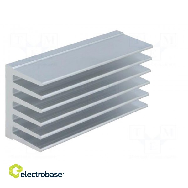 Heatsink: extruded | grilled | natural | L: 75mm | W: 36.8mm | H: 25mm image 8