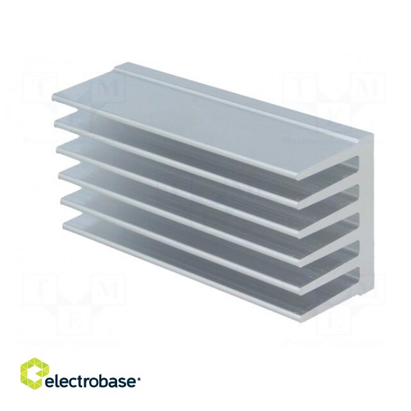 Heatsink: extruded | grilled | natural | L: 75mm | W: 36.8mm | H: 25mm image 2