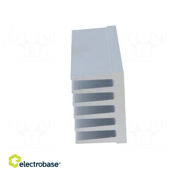 Heatsink: extruded | grilled | natural | L: 75mm | W: 36.8mm | H: 25mm image 3