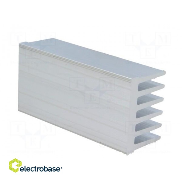Heatsink: extruded | grilled | natural | L: 75mm | W: 36.8mm | H: 25mm image 6