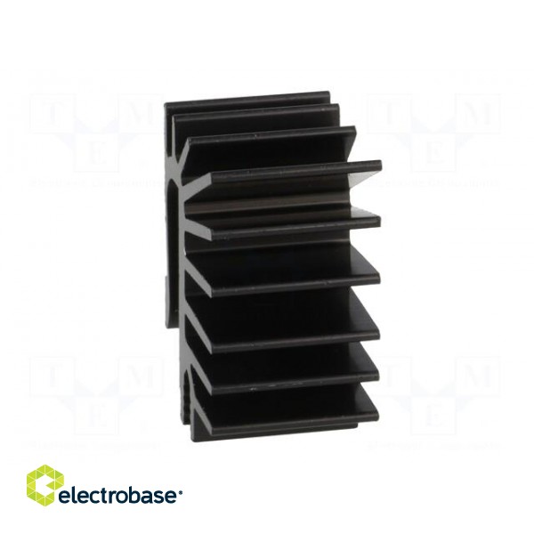 Heatsink: extruded | grilled | TO220 | black | L: 15mm | W: 19.4mm | H: 28mm image 9