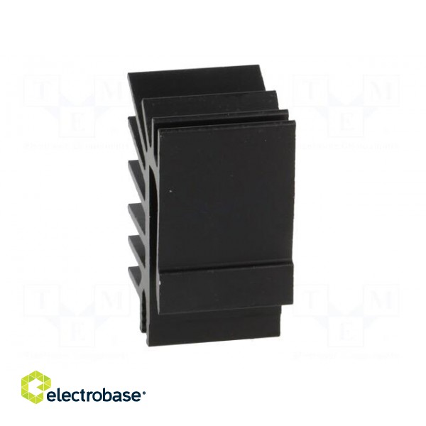 Heatsink: extruded | grilled | TO220 | black | L: 15mm | W: 19.4mm | H: 28mm image 5