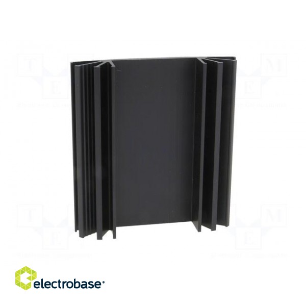 Heatsink: extruded | grilled | TO3 | black | L: 75mm | W: 70mm | H: 15mm image 9