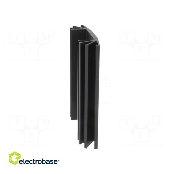 Heatsink: extruded | grilled | TO3 | black | L: 75mm | W: 70mm | H: 15mm image 3