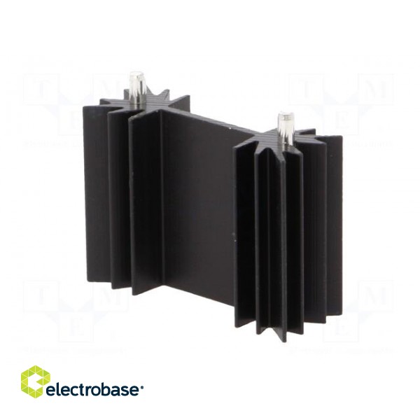 Heatsink: extruded | H | TO202,TO218,TO220,TOP3 | black | L: 25.4mm image 2
