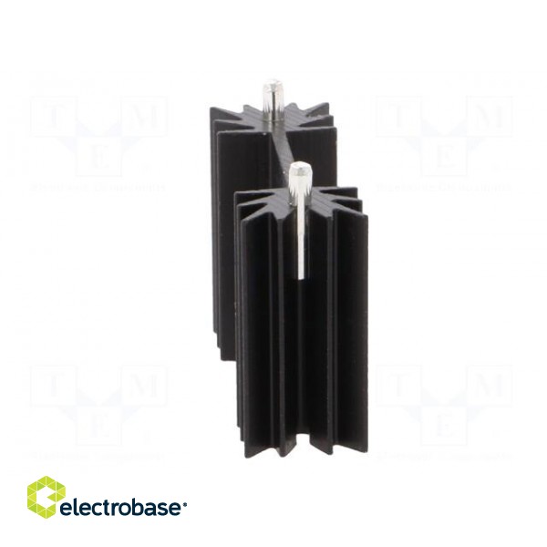 Heatsink: extruded | H | TO202,TO218,TO220,TOP3 | black | L: 25.4mm image 3