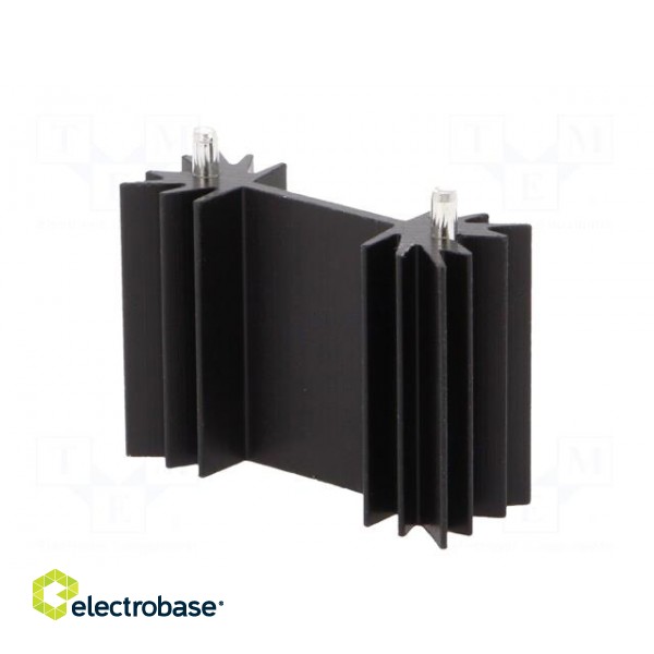 Heatsink: extruded | H | TO202,TO218,TO220,TOP3 | black | L: 25.4mm image 6