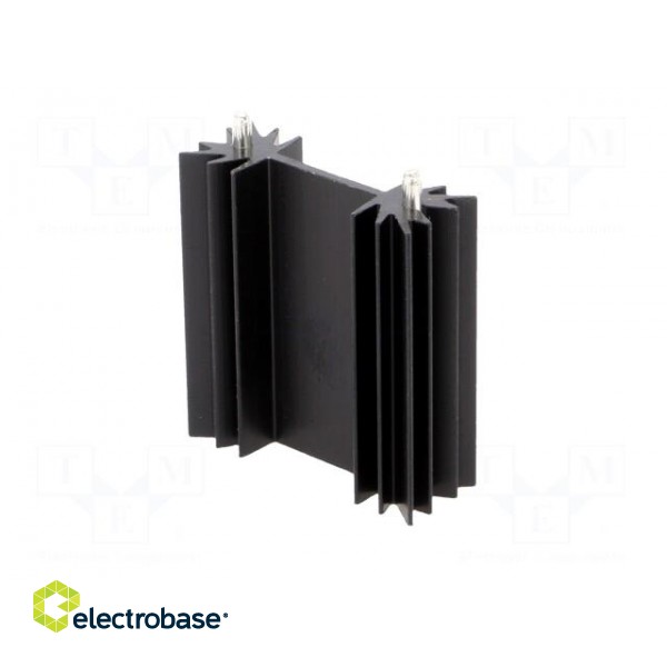 Heatsink: extruded | H | TO202,TO218,TO220,TOP3 | black | L: 38.1mm image 2