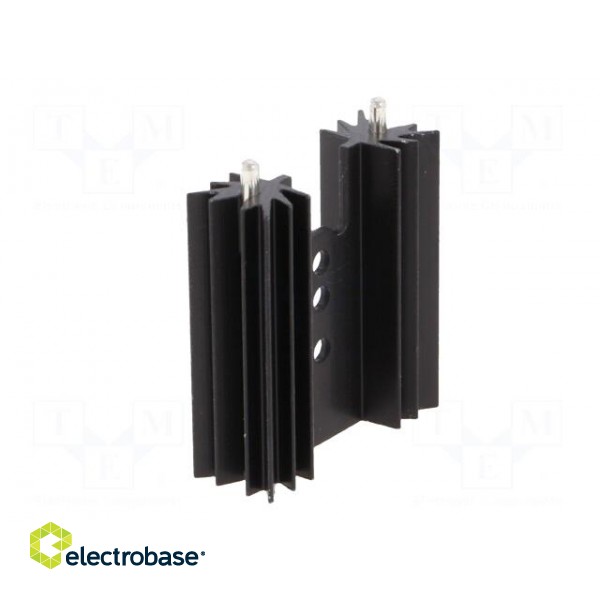 Heatsink: extruded | H | TO202,TO218,TO220,TOP3 | black | L: 38.1mm image 4
