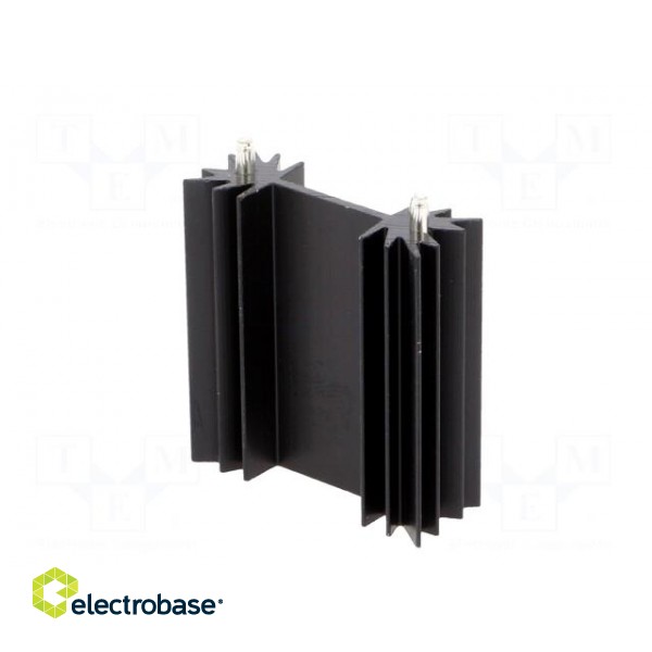 Heatsink: extruded | H | TO202,TO218,TO220,TOP3 | black | L: 38.1mm image 6