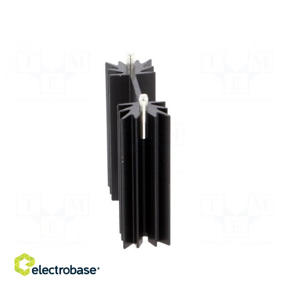 Heatsink: extruded | H | TO202,TO218,TO220,TOP3 | black | L: 38.1mm image 7
