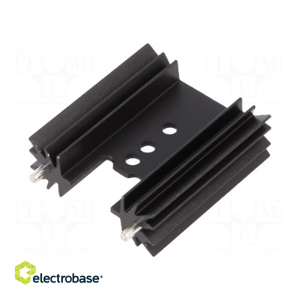 Heatsink: extruded | H | TO202,TO218,TO220,TOP3 | black | L: 38.1mm image 1