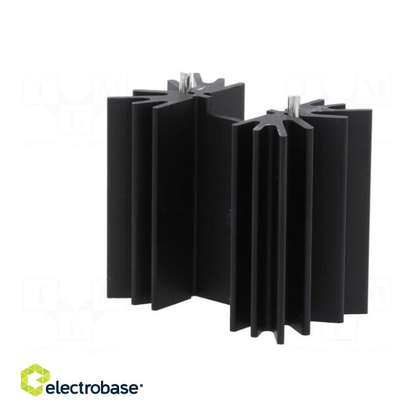 Heatsink: extruded | H | TO218,TO220,TO247 | black | L: 41.9mm | 3.3°C/W image 6