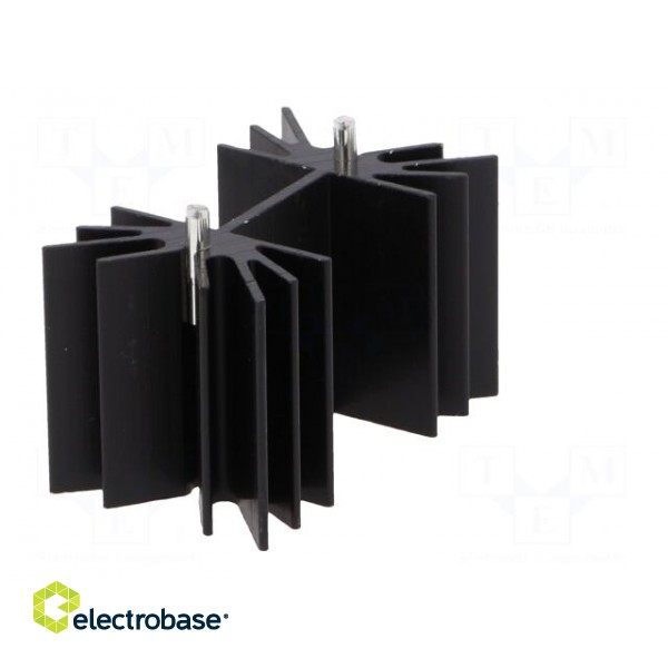 Heatsink: extruded | H | TO218,TO220,TOP3 | black | L: 25.4mm | W: 42mm image 8