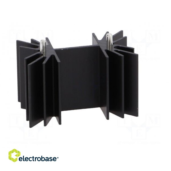Heatsink: extruded | H | TO218,TO220,TOP3 | black | L: 25.4mm | W: 42mm image 9