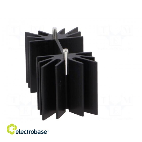 Heatsink: extruded | H | TO218,TO220,TOP3 | black | L: 25.4mm | W: 42mm image 7