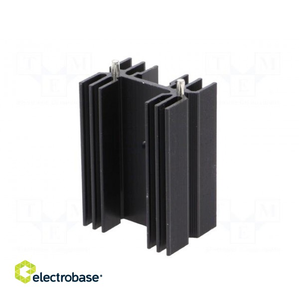 Heatsink: extruded | H | TO218,TO220,TOP3 | black | L: 50mm | W: 35mm image 6