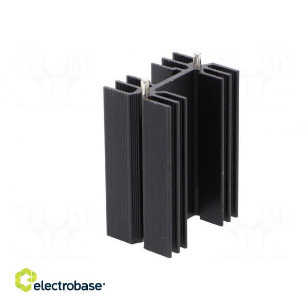 Heatsink: extruded | H | TO218,TO220,TOP3 | black | L: 50mm | W: 35mm image 4