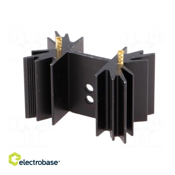 Heatsink: extruded | SOT32,TO220,TO3P | black | L: 25.4mm | 7.8K/W image 2