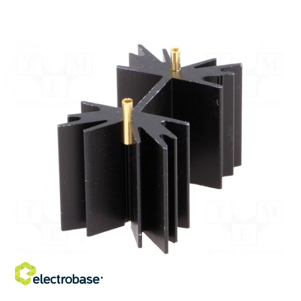 Heatsink: extruded | SOT32,TO220,TO3P | black | L: 25.4mm | 7.8K/W image 8