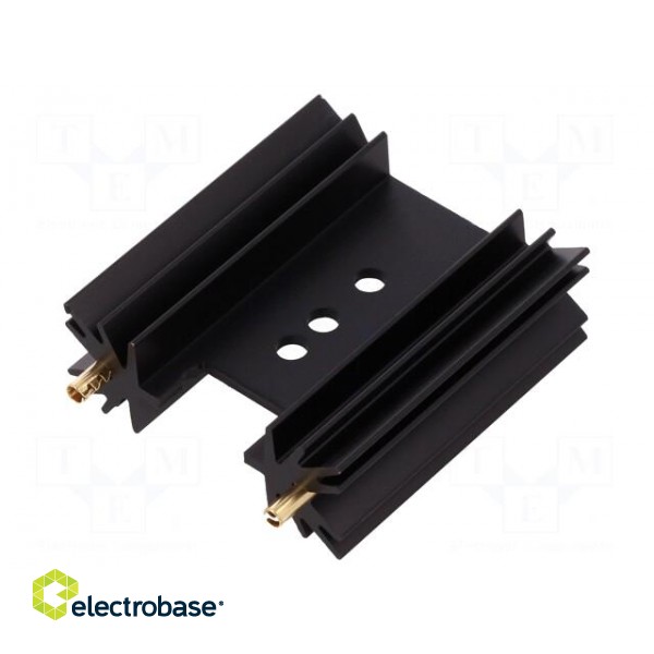Heatsink: extruded | SOT32,TO220,TO3P | black | L: 38.1mm | 11K/W image 1