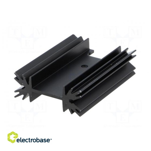 Heatsink: extruded | SOT32,TO220,TO3P | black | L: 50.8mm | 9K/W image 6