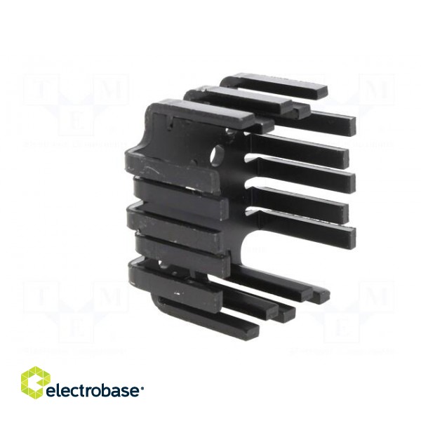 Heatsink: extruded | SOT32,TO3,TO66,TO9 | black | L: 46mm | W: 46mm image 8