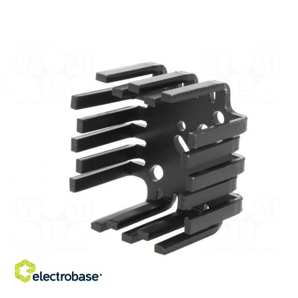 Heatsink: extruded | SOT32,TO3,TO66,TO9 | black | L: 46mm | W: 46mm image 2