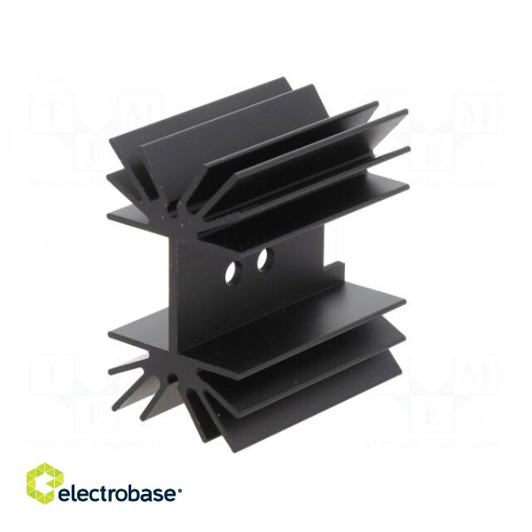 Heatsink: extruded | TO218,TO220,TO247 | black | L: 25mm | W: 41.6mm image 4