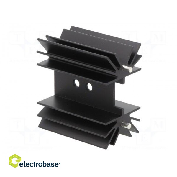 Heatsink: extruded | TO218,TO220,TO247 | black | L: 25mm | W: 41.6mm image 6