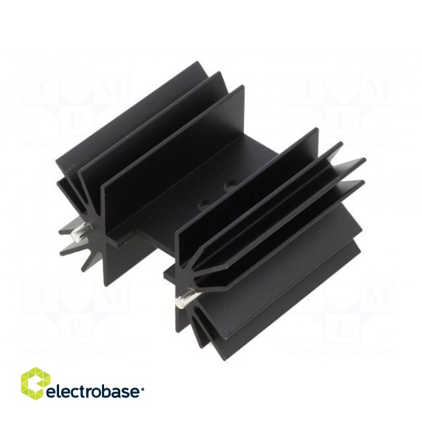 Heatsink: extruded | TO218,TO220,TO247 | black | L: 25mm | W: 41.6mm image 1