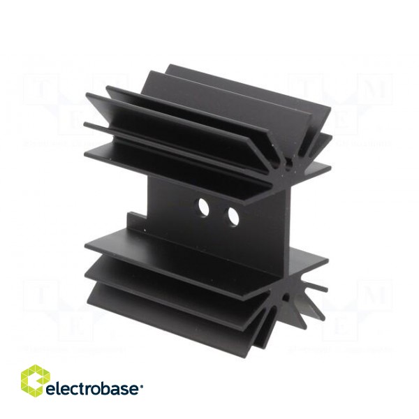 Heatsink: extruded | TO218,TO220,TO247 | black | L: 25mm | W: 41.6mm image 2